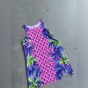 Lilly Pulitzer Jackie Silk Shift Dress Pink Sunset Size Medium
